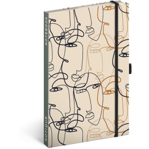 Notesz Face, lined, 13 � 21 cm