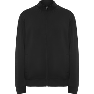 Roly Ulan uniszex cipz�ros pul�ver, Solid black
